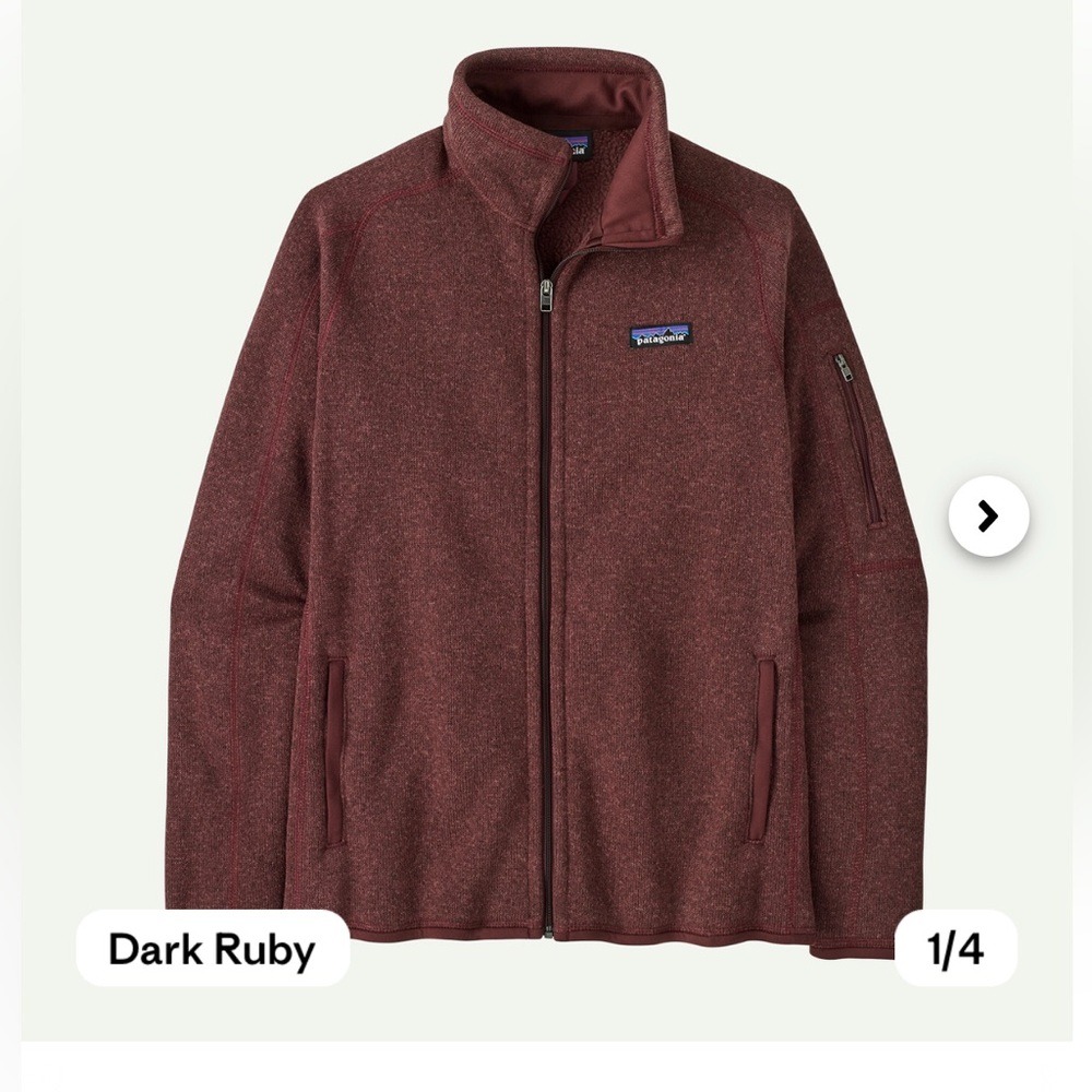 Patagonia better sweater fleece jacket